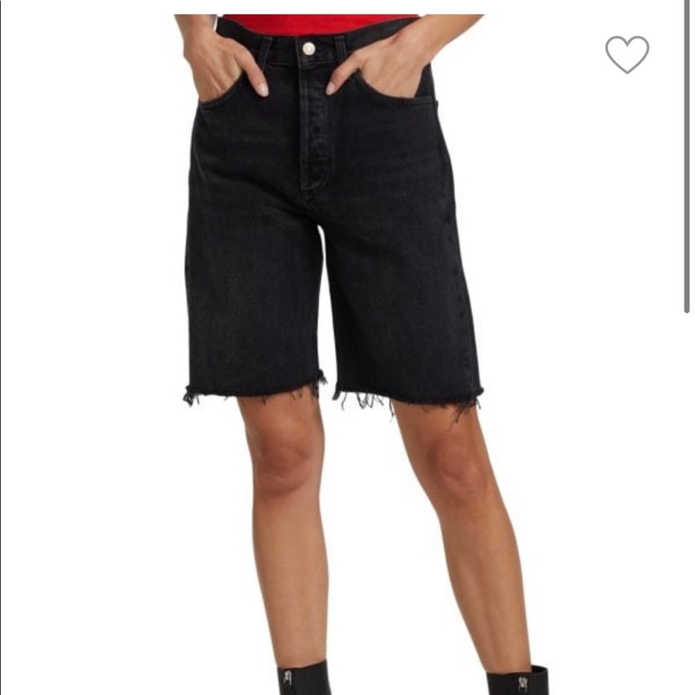 Agolde black denim 90’s shorts